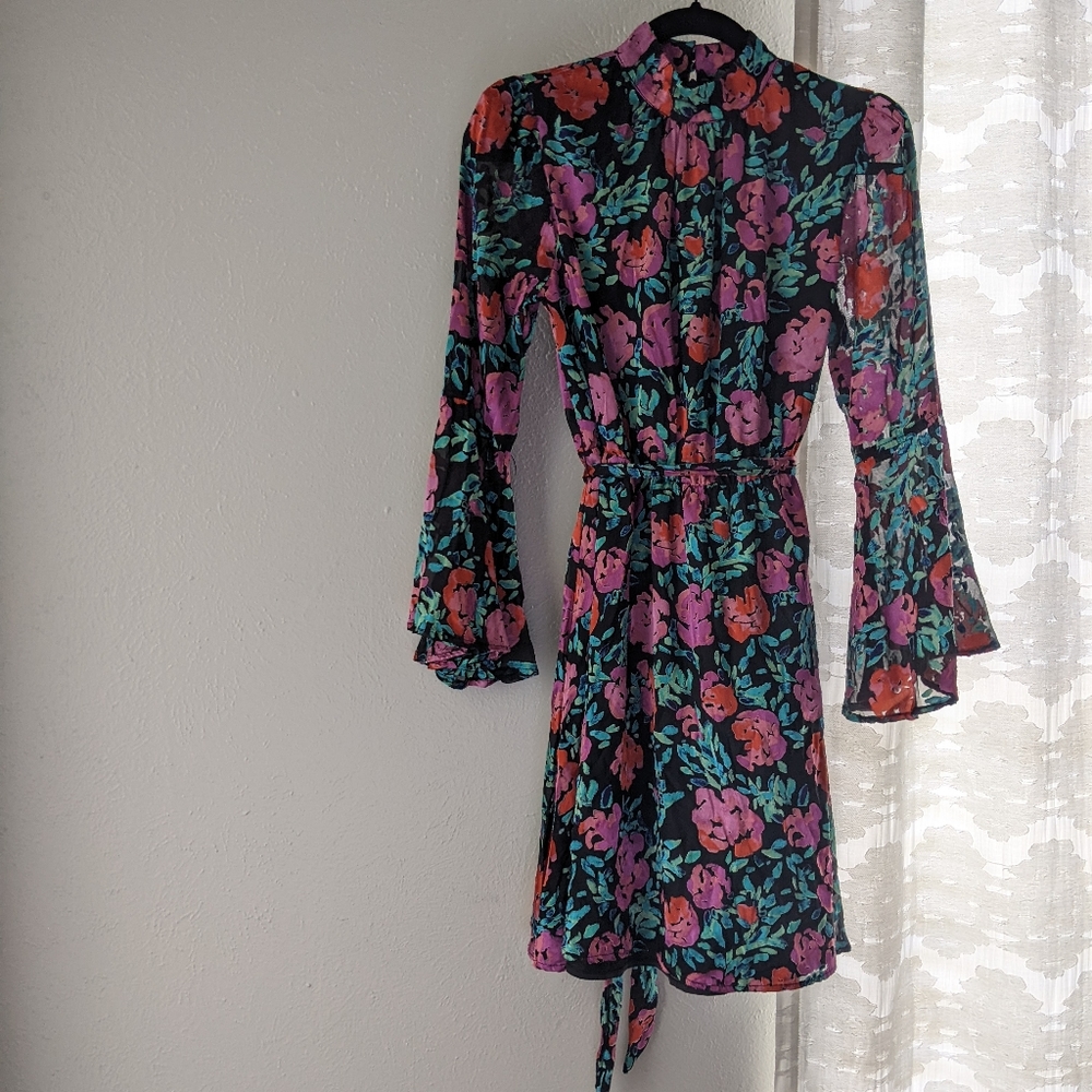 Mod Vibrant Floral Minidress